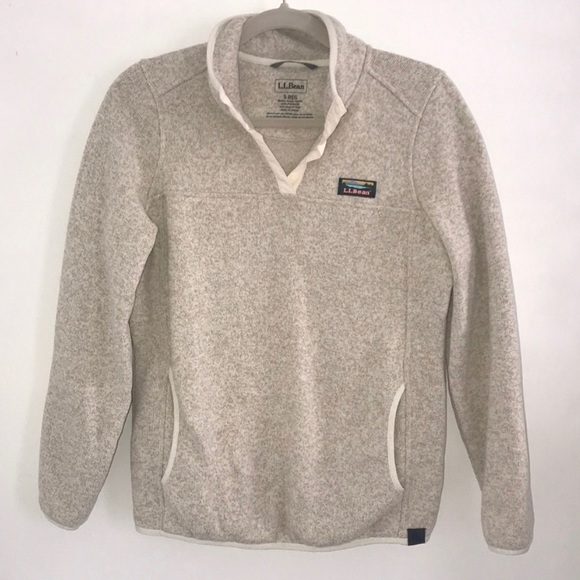 L.L Bean Cream Pullover - Picture 1 of 3